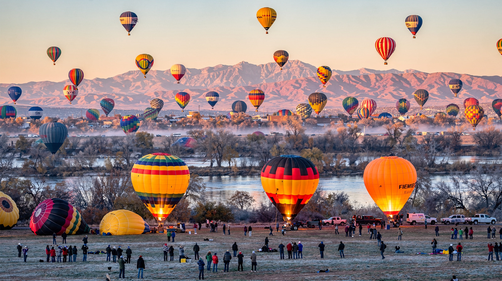 500 balloons before breakfast: Albuquerque's Balloon Fiesta in Route 66's centennial year